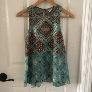Eyeshadow tank top blouse size small